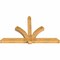 Ekena Millwork Redmond Rough Sawn Timber Gable Bracket, Western Red Cedar, 96"W x 60"H x 6"D x 6"F, 15/12 Pitch GBW096X60X0606RED00RWR - alternate 3